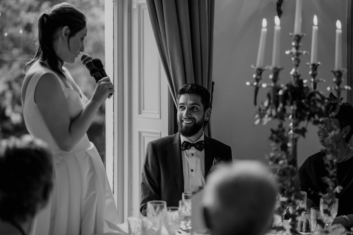 Bride gives speech to groom at Stephen's Green Club